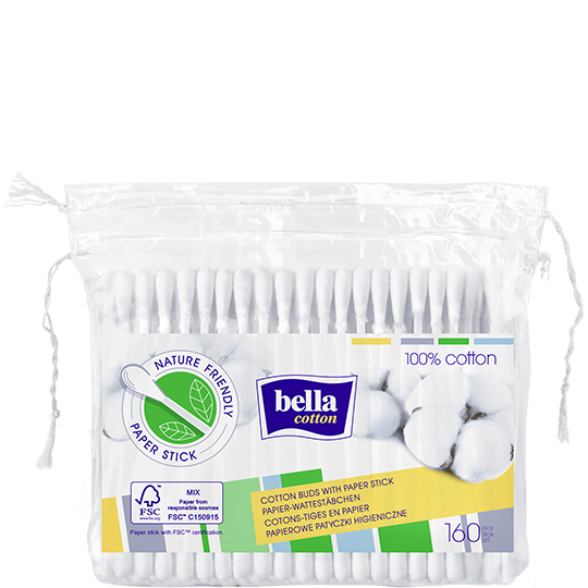Bella Cotton papírové vatové tyčinky